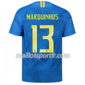 Maillot de Foot Brésil Marquinhos 13 Exterieur Coupe du monde 2018
